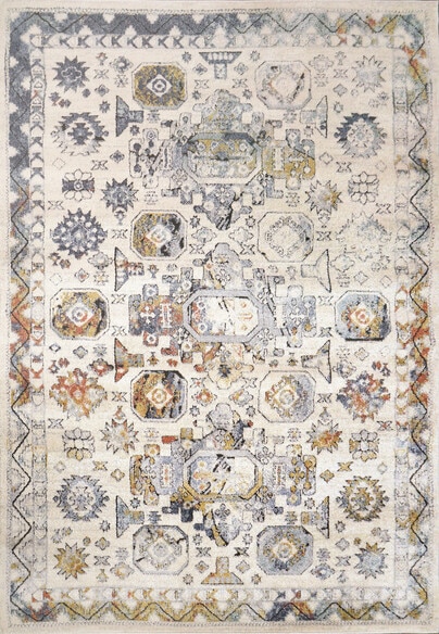 Dynamic Rugs MABEL 4090-199 Ivory and Multi